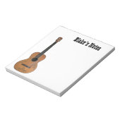 Antiek akoestisch gitaarblok notitieblok (Linkerzijde)