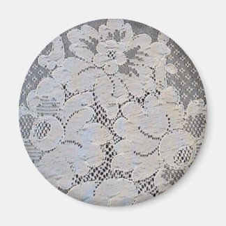 Antiek Alencon Lace Floral Magneet