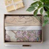 Antiek Alphonse Mucha Art Nouveau Tissuepapier (Geschenk)