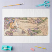 Antiek Alphonse Mucha Art Nouveau Tissuepapier (Craft)