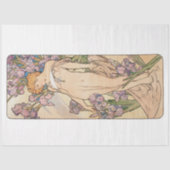 Antiek Alphonse Mucha Art Nouveau Tissuepapier (Voorkant)