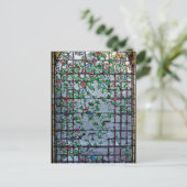 ANTIEK AMERIKAANS GLAS IN LOOD - GEHEUGENLIJN BRIEFKAART (Staand voorkant)