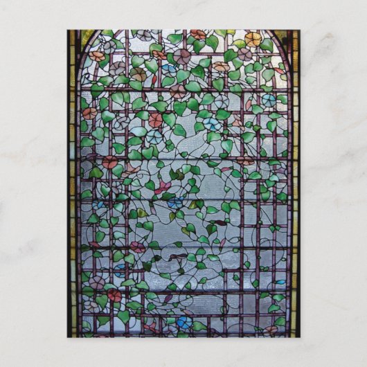 ANTIEK AMERIKAANS GLAS IN LOOD - GEHEUGENLIJN BRIEFKAART (Voorkant)