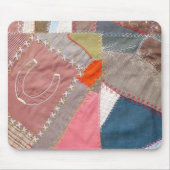 Antiek Amerikaanse Crazy Quilt - Muismat van Quilt (Voorkant)