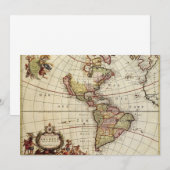 Antiek Amerikaanse kaart van Johannes De Ram (Voorkant / Achterkant)