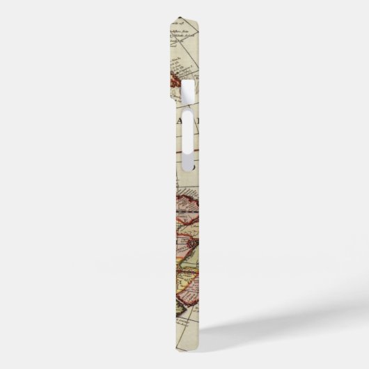 Antiek Amerikaanse kaart van Johannes De Ram Case-Mate iPhone Case (Achterkant / Links)