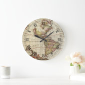 Antiek Amerikaanse kaart van Johannes De Ram Grote Klok (Huis)