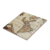 Antiek Amerikaanse kaart van Johannes De Ram Tegeltje (Zijkant)