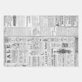 Antiek Amerikaanse krant Advertisement Inpakpapier Vel (Voorkant 3)