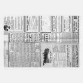 Antiek Amerikaanse krant Advertisement Inpakpapier Vel (Voorkant 2)