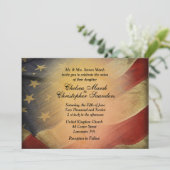 Antiek-Amerikaanse uitnodiging voor een huwelijk (Staand voorkant)