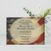 Antiek-Amerikaanse uitnodiging voor een huwelijk (Staand voorkant)