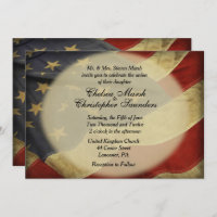 Antiek-Amerikaanse uitnodiging voor een huwelijk