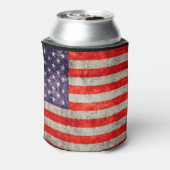 Antiek Amerikaanse vlag Blikjeskoeler (Blikje Achterkant)