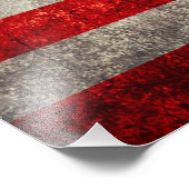 Antiek Amerikaanse vlag Foto Afdruk (Hoek)