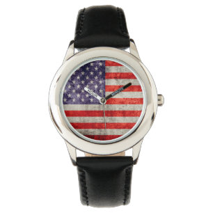 Antiek Amerikaanse vlag Horloge