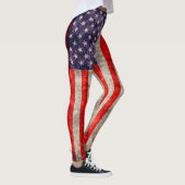 Antiek Amerikaanse vlag Leggings (Rechts)