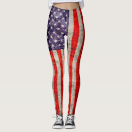 Antiek Amerikaanse vlag Leggings