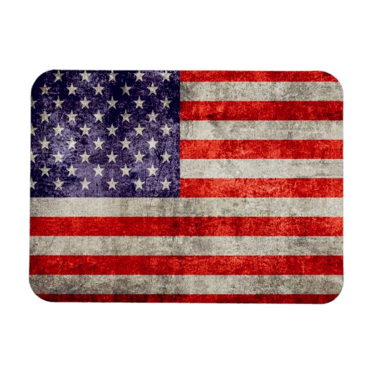 Antiek Amerikaanse vlag Magneet (Horizontaal)