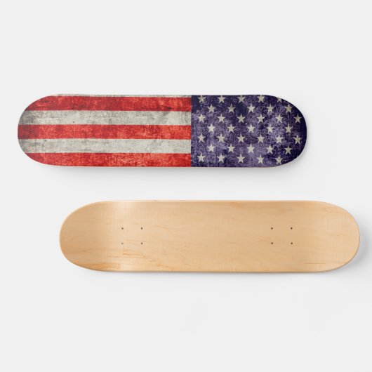 Antiek Amerikaanse vlag Skateboard (Horizontaal)