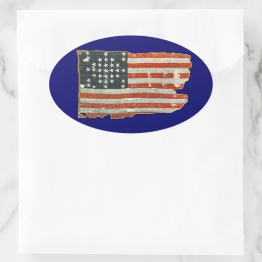 Antiek Amerikaanse vlag Stickers (Tas)