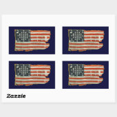  Antiek Amerikaanse vlag Stickers (Vel)