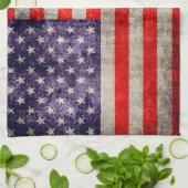 Antiek Amerikaanse vlag Theedoek (Gevouwen)