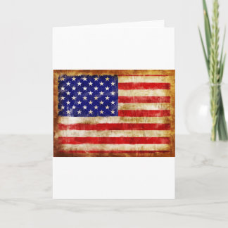 antiek-Amerikaanse vlag vervaagd door ouderdom Kaart