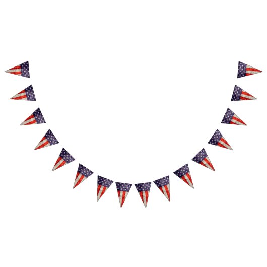 Antiek Amerikaanse vlag Vlaggetjes (Alle)