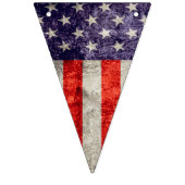 Antiek Amerikaanse vlag Vlaggetjes (Derde vlag)