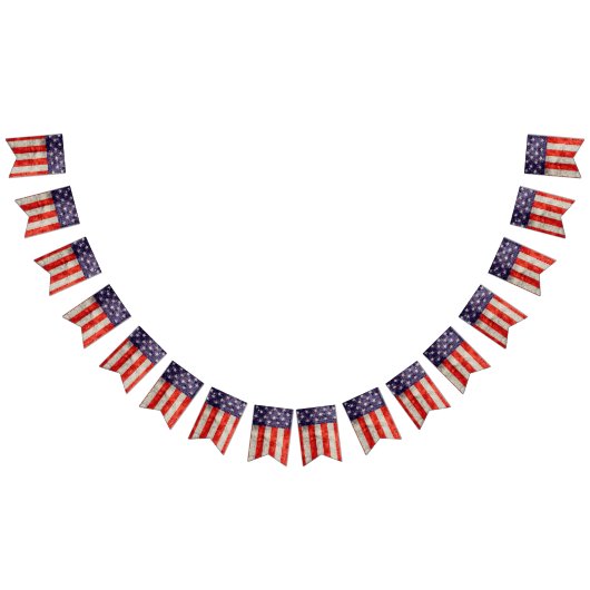 Antiek Amerikaanse vlag Vlaggetjes (Alle)