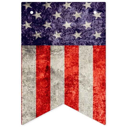 Antiek Amerikaanse vlag Vlaggetjes (Tweede vlag)