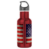 Antiek Amerikaanse vlag Waterfles (Achterkant)