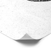 Antiek anatomie Heart Black & White Vintage Poster (Hoek)