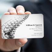 Antiek anatomische illustratie chiropractor foto visitekaartje