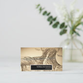 Antiek anatomische illustratie chiropractor visitekaartje (Staand voorkant)