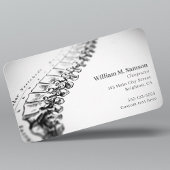 Antiek anatomische illustratie chiropractor visitekaartje