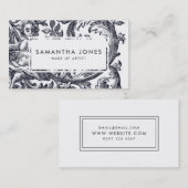 Antiek Angel Cherub maakt artiest Visitekaartje (Voorkant / Achterkant)