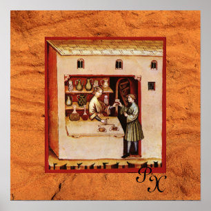 ANTIEK APOTHEEK, Apotheker, Geneeskunde, Poster