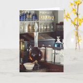 Antiek apotheekflesjes kaart (Gele Bloem)