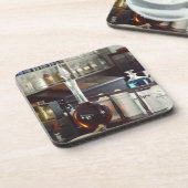 Antiek apotheekflesjes onderzetter (Linkerzijde)