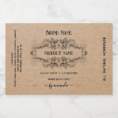 Antiek apothekersstijl labels likeurfles etiket (Enkel label)