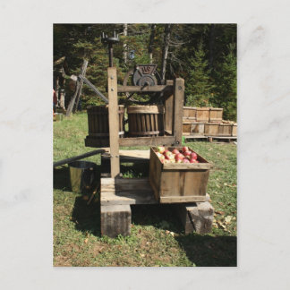 Antiek Apple Cider Press Briefkaart