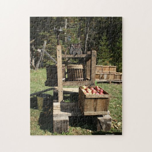 Antiek Apple Cider Press Legpuzzel (Verticaal)