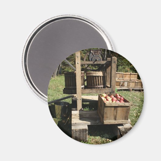 Antiek Apple Cider Press Magneet (Voorkant / Achterkant)