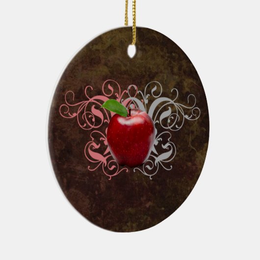 Antiek Apple Keramisch Ornament (Rechts)