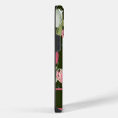 Antiek aquarel tulpen bloempatroon  iPhone hoesje (Rechterkant)