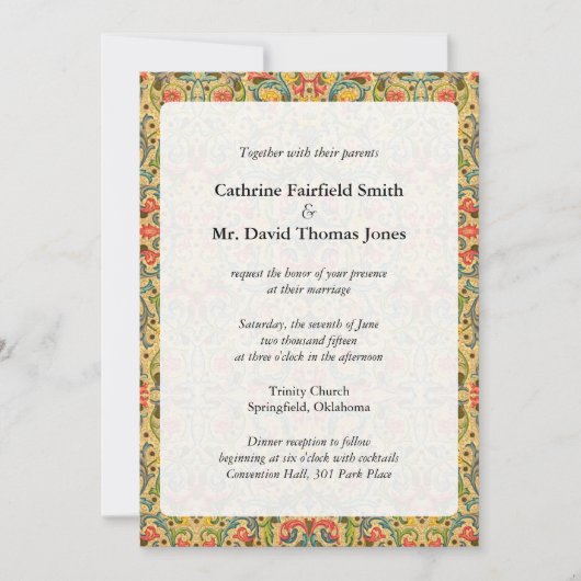 Antiek arabische bruiloft uitnodigingen (Voorkant)