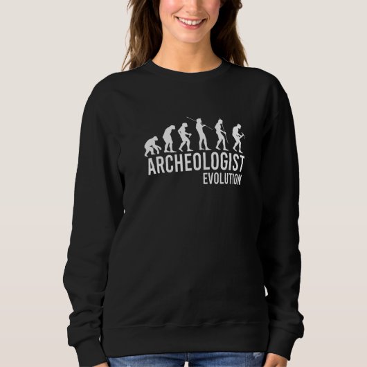 Antiek Archeology Stick Man Evolution Archaeolog Trui (Voorkant)