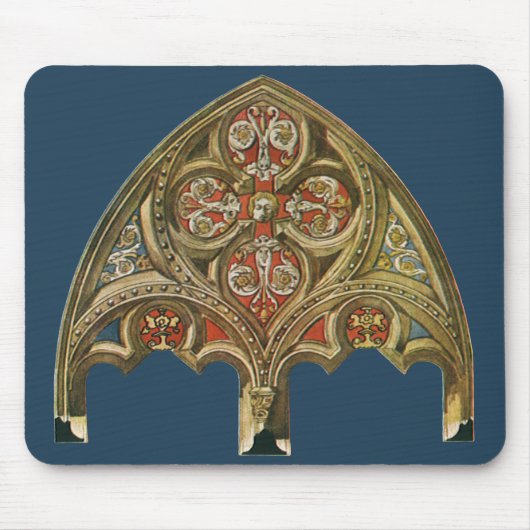 Antiek Architecturaal Element, Decoratiebogen Muismat (Voorkant)